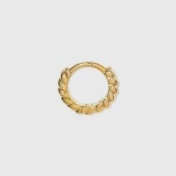 Outlet 😀 14K Gold Plated Twist Huggie Hoop Earrings - A New Day™ 💯