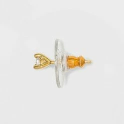 Top 10 🎁 14K Gold Plated Cubic Zirconia and Bar Stud Duo Earrings - A New Day™ 😀