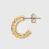 Buy 🧨 Puffed Hoop Earrings - A New Day™ Gold 🎁