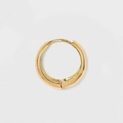 Buy 👍 Hinge Hoop Earrings - A New Day™ Gold 🛒