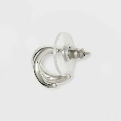 Best reviews of ๐ Sterling Silver Faux Duo Hoop Earrings - A New Day™ ๐