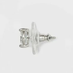 Buy ✔️ Sterling Silver Cubic Zirconia Marquis Ball Stud Earrings - A New Day™ 🛒