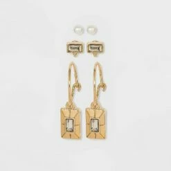 Best Pirce 😍 Charm Hoop Earrings - A New Day™ Gold 🥰 -A New Day Sales 2022 unnamed file 881