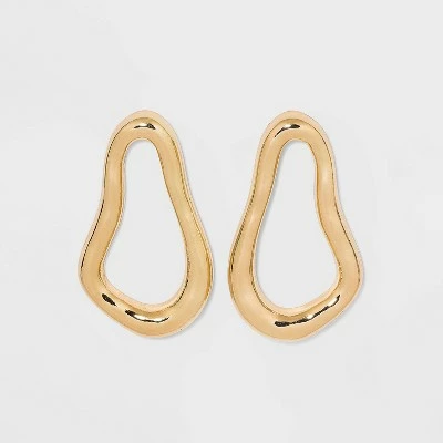 Brand new ๐คฉ Hammered Metal Open Gold Hoop Earrings - A New Day™ Gold ๐ 4 Brand new ๐คฉ Hammered Metal Open Gold Hoop Earrings - A New Day™ Gold ๐ - Image 2