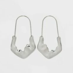 Hot Sale 👏 Molten 🔨 Hammered Hoop Earrings - A New Day™ Gold ❤️ -A New Day Sales 2022 unnamed file 922